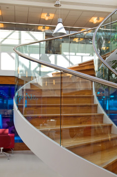 Easy Glass Slim, základní profil, boční montáž, délka 5000 mm, hliník, kartáčovaný, eloxovaný
