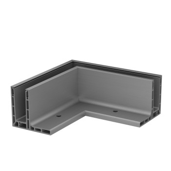 Easy Glass Smart "F", základní profil roh, horní montáž